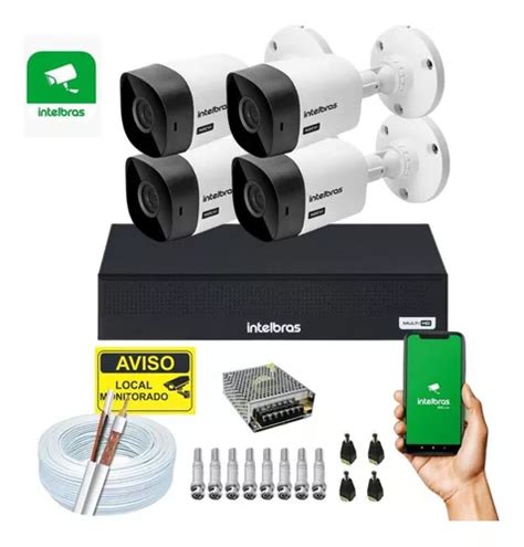 Kit C Meras De Seguran A P Dvr Mhdx C Intelbras