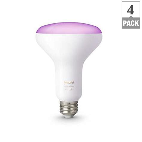 Philips Hue White and Color Ambiance BR30 LED 65W Equivalent Dimmable Smart Wireless Flood Light ...