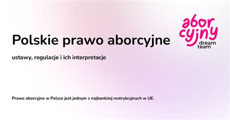 Polskie Prawo Aborcyjne Aborcyjny Dream Team