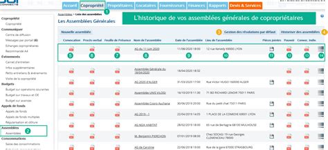 Listing D Taill De Vos Assembl Es G N Rales Copropri Taires Logiciel