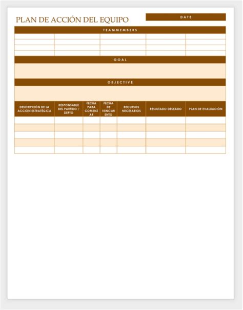 Plantillas Gratuitas De Planes De Acción Smartsheet