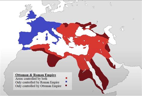 Size Comparison Of Roman And Ottoman Empires At Their Peak