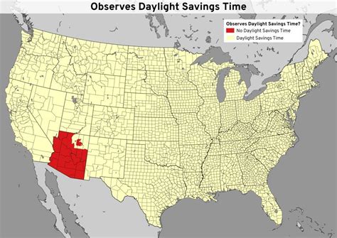 Thematic Map: Daylight Savings Time – Who observes it? - Andy Arthur.org