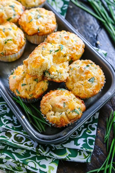 Homemade Savory Cheddar Muffins