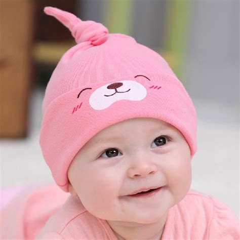 Cute Baby Sleep Hat Newborn Cap Baby Kit Lens Cap Baby Cotton Cap Cute