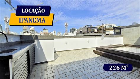 IPANEMA RUA BARÃO DE JAGUARIPE POSTO 9 I EXCLUSIVA COBERTURA ÚNICA