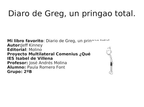 Ppt Diaro De Greg Un Pringao Total Mi Libro Favorito Diario De