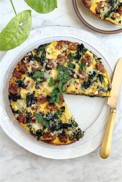 Kale And Sausage Frittata Two Of A Kind