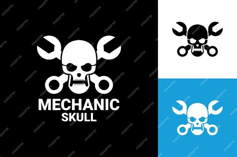 Premium Vector Mechanic Skull Logo Template Premium Vector