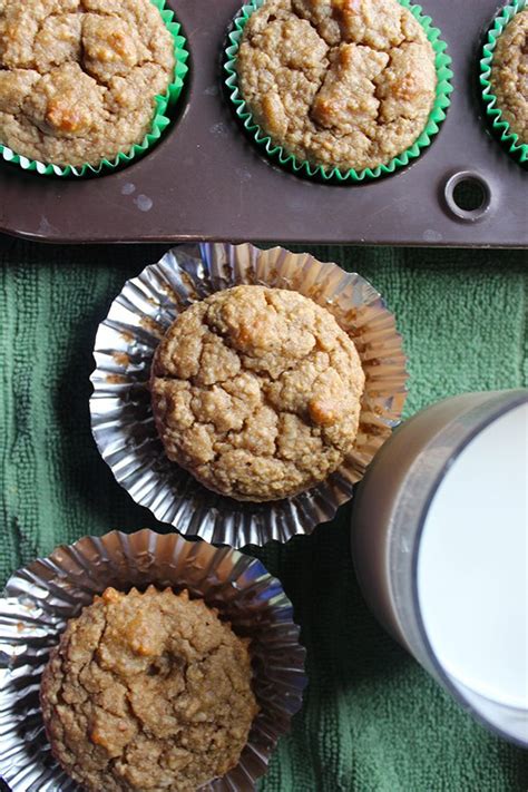 Healthy Peanut Butter Banana Oat Muffins Simple Green Moms