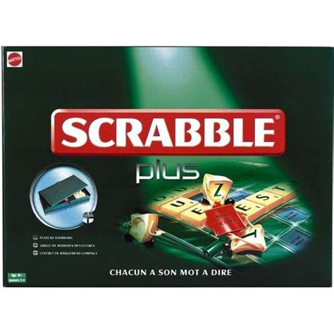 Scrabble Plus Mattel Achat Vente Jeu Soci T Plateau Cdiscount