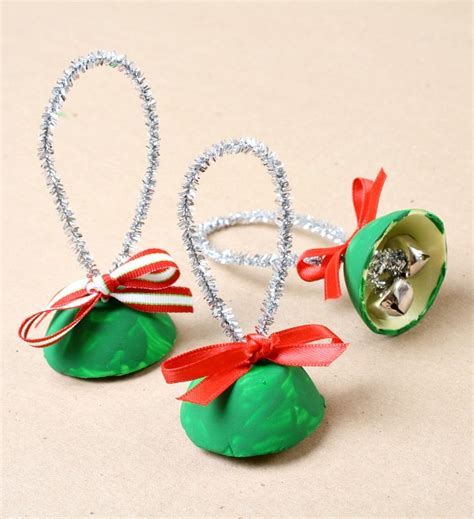 Egg Carton Bell Christmas Craft