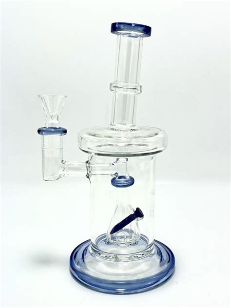 Stone Blue Nail Perc Water Pipe Bong (1 box) - Smoking Accessories