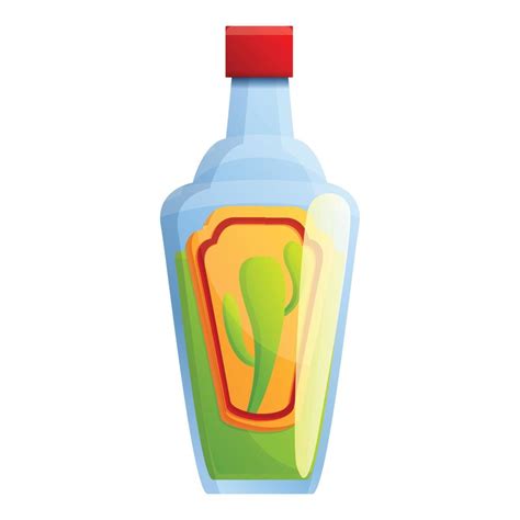 Tequila Bottle Icon Cartoon Style 14227683 Vector Art At Vecteezy