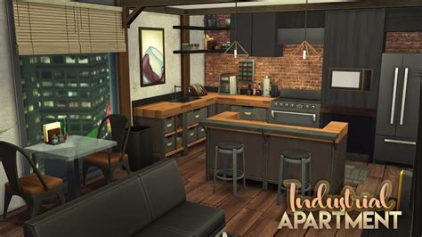 Industrial Apartment The Sims Speed Build No Cc Youtube