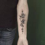 Black Geometric Tattoo By Koldo Novella Tattoogrid Net