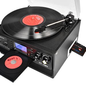 Digitnow Bluetooth Viny Record Player Turntable Cd Cassette Am Fm