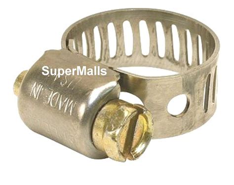 Pack Of Breeze Power Seal Stainless Steel Hose Clamp Worm Drive Sae