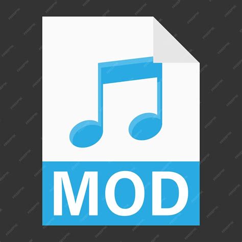 Premium Vector | Modern flat design of mod file icon for web