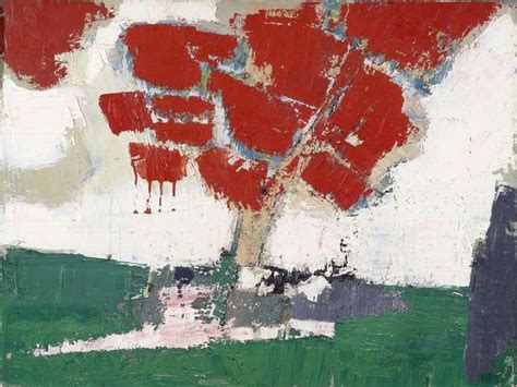 Nicolas de Staël Arbre rouge 1953 huile sur toile 46 x 61 cm