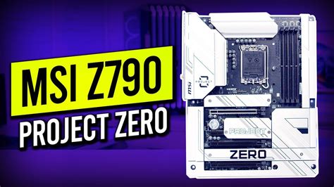 Msi Z Project Zero Motherboard Overview Youtube