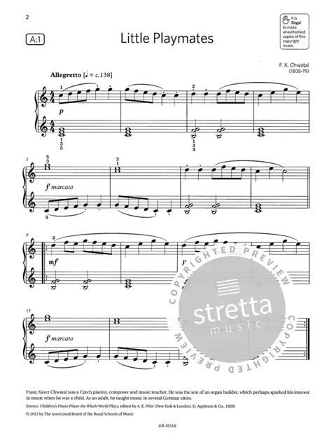 Abrsm Piano Exam Pieces 2023 2024 Initial Grade Von Abrsm Im Stretta