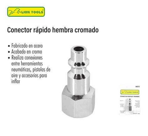 Conector Rapido Hembra Cromado