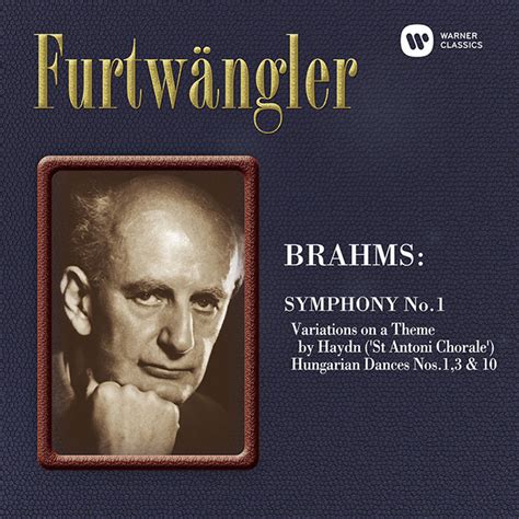 Wilhelm Furtwangler ヴィルヘルム・フルトヴェングラー「brahms Symphony No1 Etc