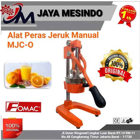 Jual Alat Peras Jeruk Manual Mesin Press Jeruk Manual MJC O FOMAC