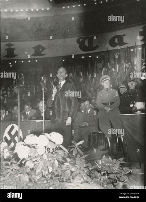 Rally In The Berlin Sportpalast Dr Goebbels Speaks Heinrich Hoffmann