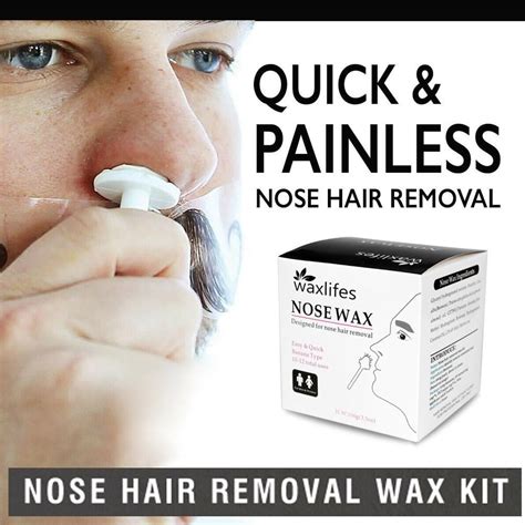 Nose Wax Kit Nose Wax Hair Remover For Men Women Ears Nose Wax Hair Removal With 20 Nose Wax