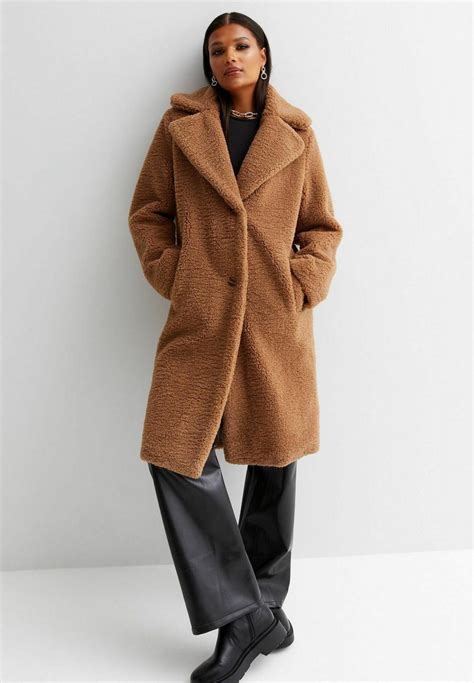 New Look Camel Teddy Classic Coat Camel Zalandode