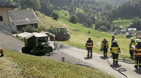 Muotathal Sz Ballenpresse Ger T In Brand Polizeinews Ch