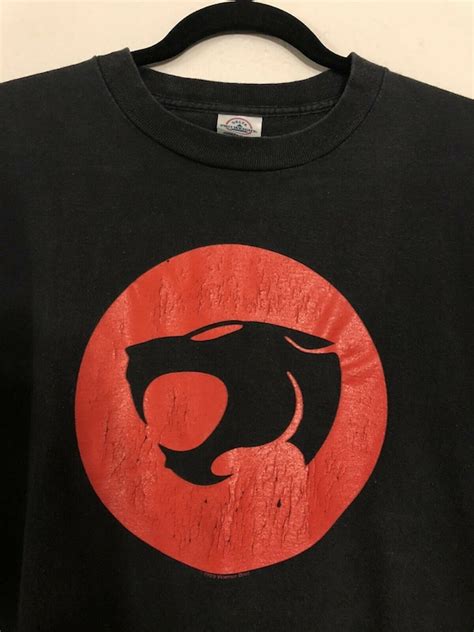 Vintage 1999 Thundercats Emblem Cartoon Logo T Shirt Gem