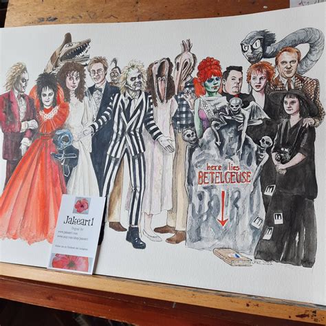 Beetlejuice Tim Burton Film Original Art Print - Etsy