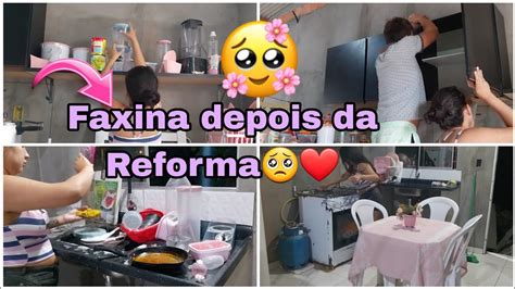 Faxina Completa Na Minha Cozinha Depois Da Reforma Mudamos Os Moveis