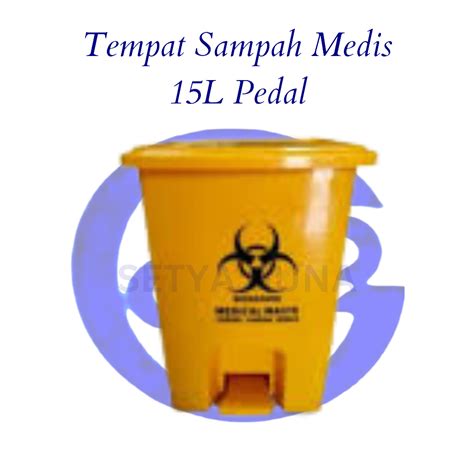 Jual Tempat Sampah Kuning Limbah Medis Biohazard Kapasitas Liter