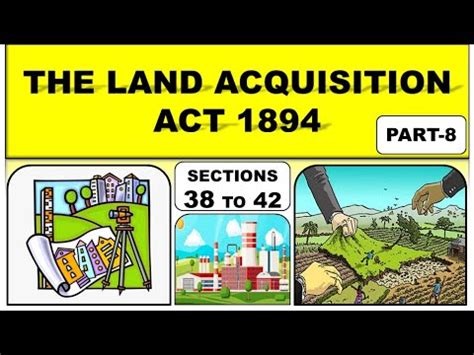 Land Acquisition Act 1894 Lectures Part 8 Sections 38 To 42