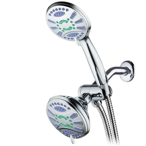 Aquastar Antimicrobial 48 Spray 43 In High Pressure 3 Way Dual Shower