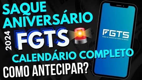 🤑 CalendÁrio Saque AniversÁrio Fgts 2024 Como Sacar Fgts 2024 Youtube