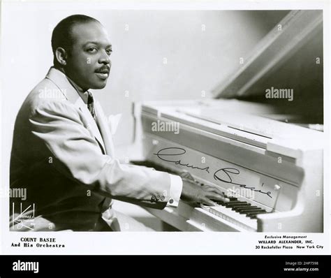 Posed Photo Portrait Of American Jazz Bandleader And Pianist Count