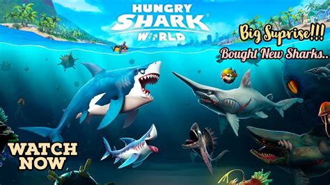 The Biggest Suprise Hungry Shark World New Sharks Unlocked The