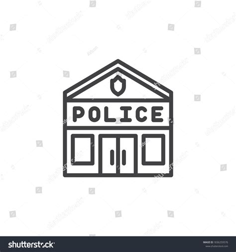 1,378 Police station outline Stock Illustrations, Images & Vectors ...