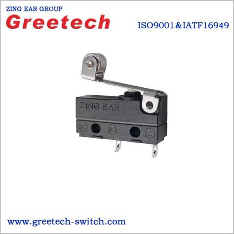 China Customized Sealed Micro Switch Terminals With Roller Lever G