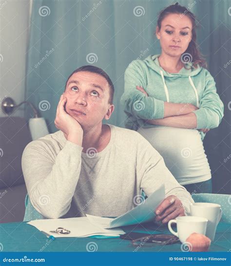 Couple Struggling To Pay Bills Stock Photo - Image of documents, credit