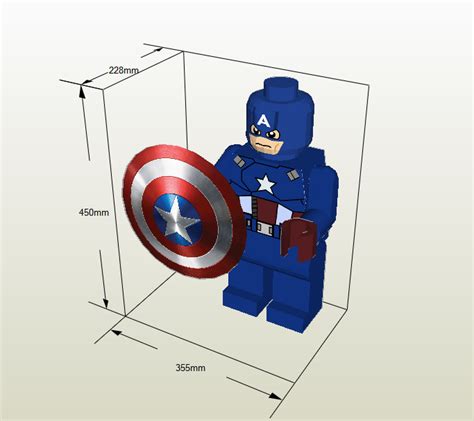 Lego Captain America Papercraft Free Papercraft Porn Sex Picture