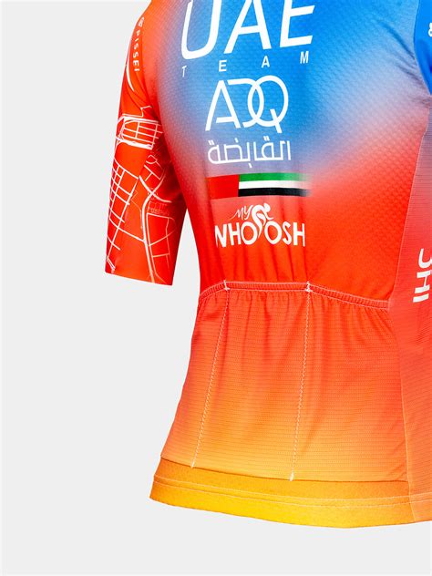 Uae Team Adq Replica Women Short Sleeve Jersey