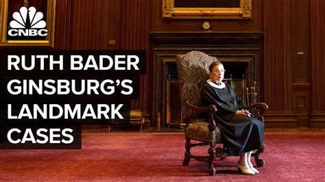 Ruth Bader Ginsburgs Womens Rights Cases Centered On Money Youtube