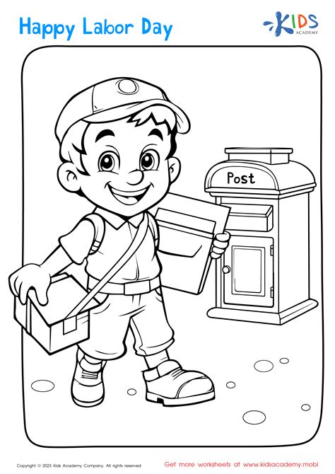 Postman Coloring Page