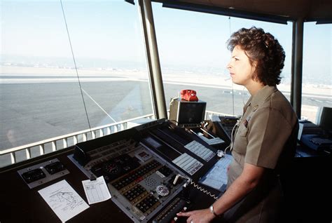 Air Traffic Controlman Third Class ACC Wendy Parrett Observes